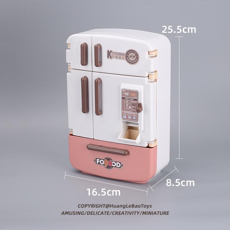 Educational Mini Kitchen Playset: Large Toy Refrigerator for Kids