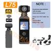 NEW 4K Touch Screen Portable MINI Vlog Camera Pocket Sports Camera with Gimbal Handheld Stabilizer Body Camera Video Recording