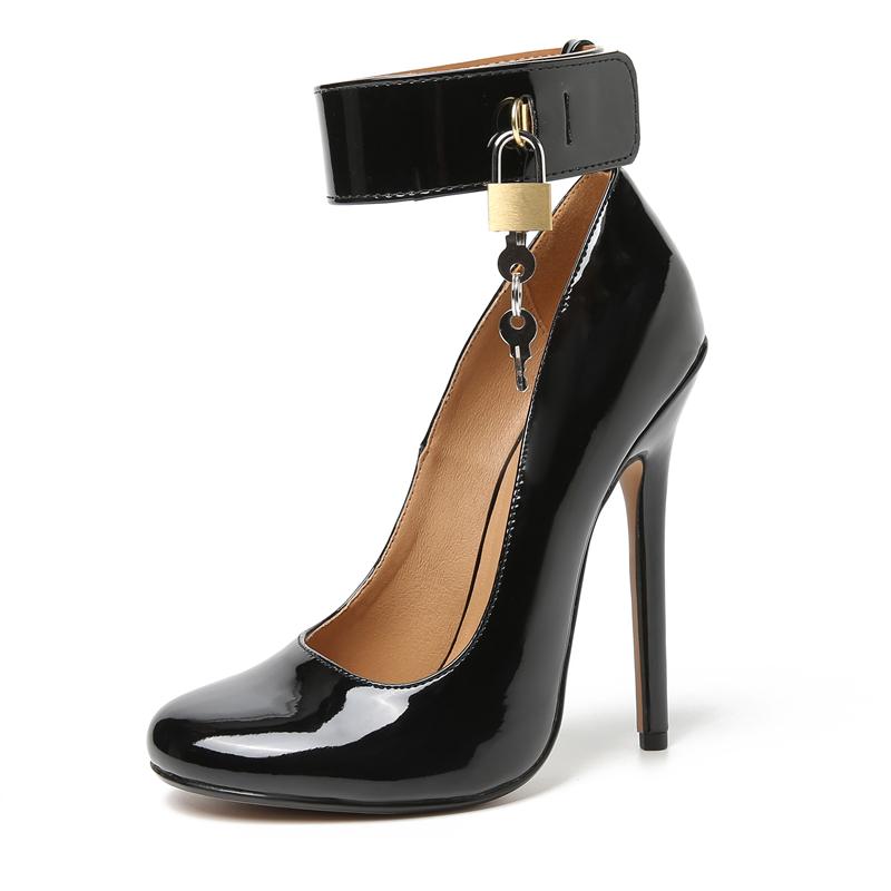Sexy 14cm Extreme High Heels Pumps Shoes Woman Fashion Key Black Red Heeled Dance Party Wedding Office Shoes Ladies Large Size