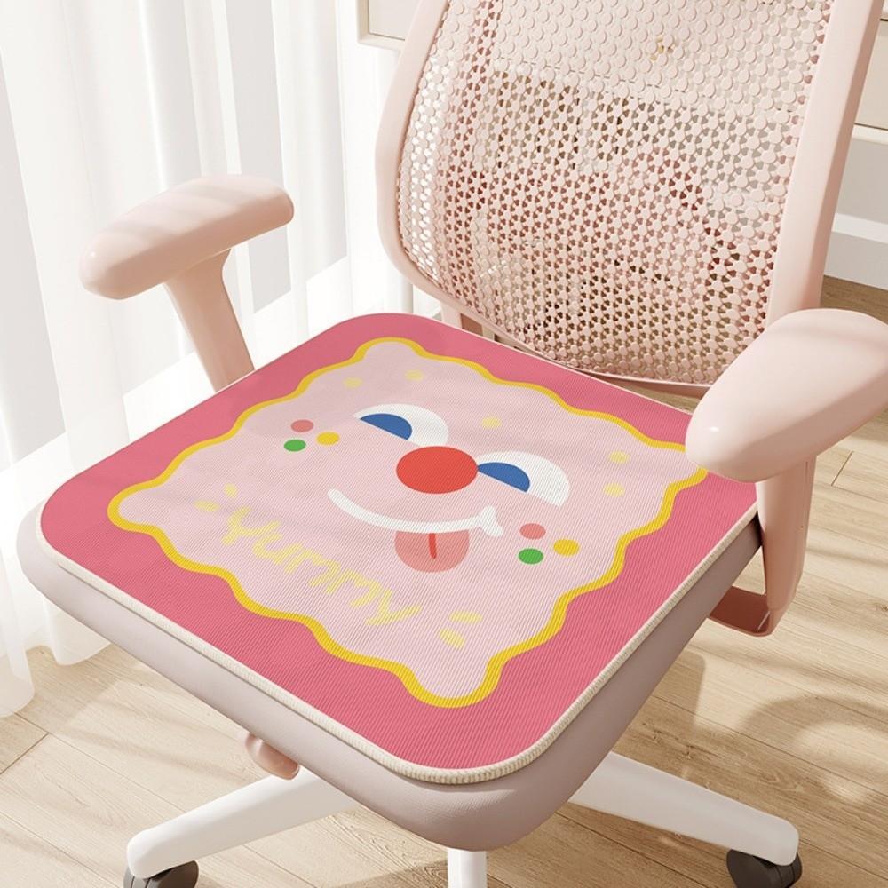Non-slip Cartoon Chair Cushion Soft Cooling Cushion Cute Car Chair Cushion Four Seasons розовый