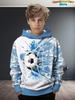 Kids Clothes Boys Hoodies Long Sleeve 3D Football Print Children Spring Fall Clothes Casual Outdoor Active Boys Clothing Tops