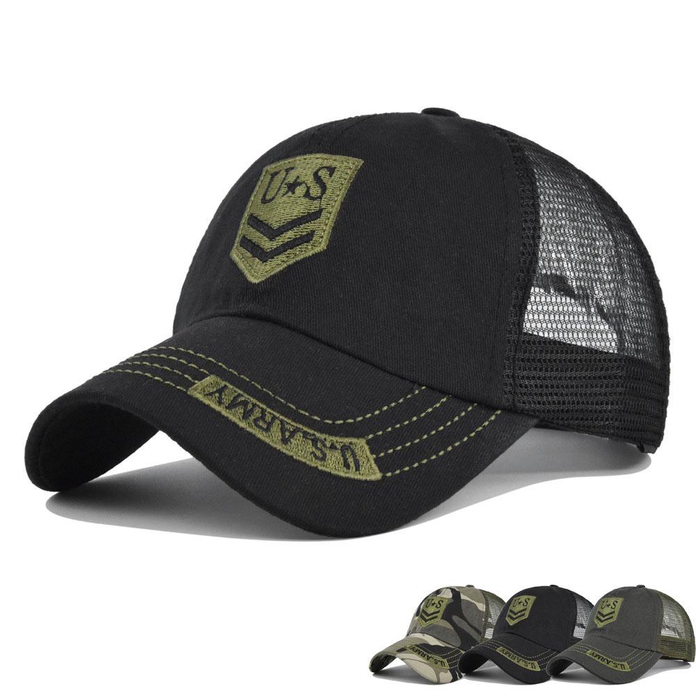 Summer Fashion Mesh Baseball Cap For Men High Quality Adjustable Breathable Cotton Streetwear Outdoor Sports Sun Visor Hat