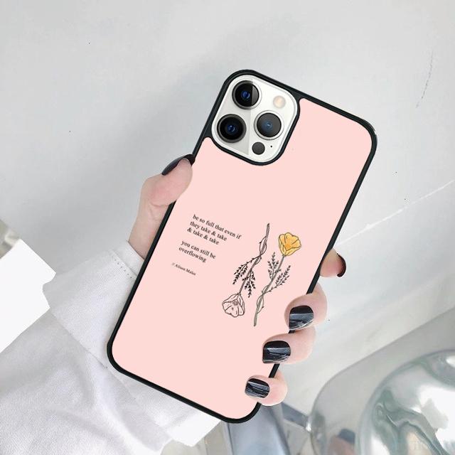 Minimal Aesthetics Flowers Phone Case Cover For For iPhone 17 Air 15 Pro MAX 16 Plus 14 12 11 13 Coque