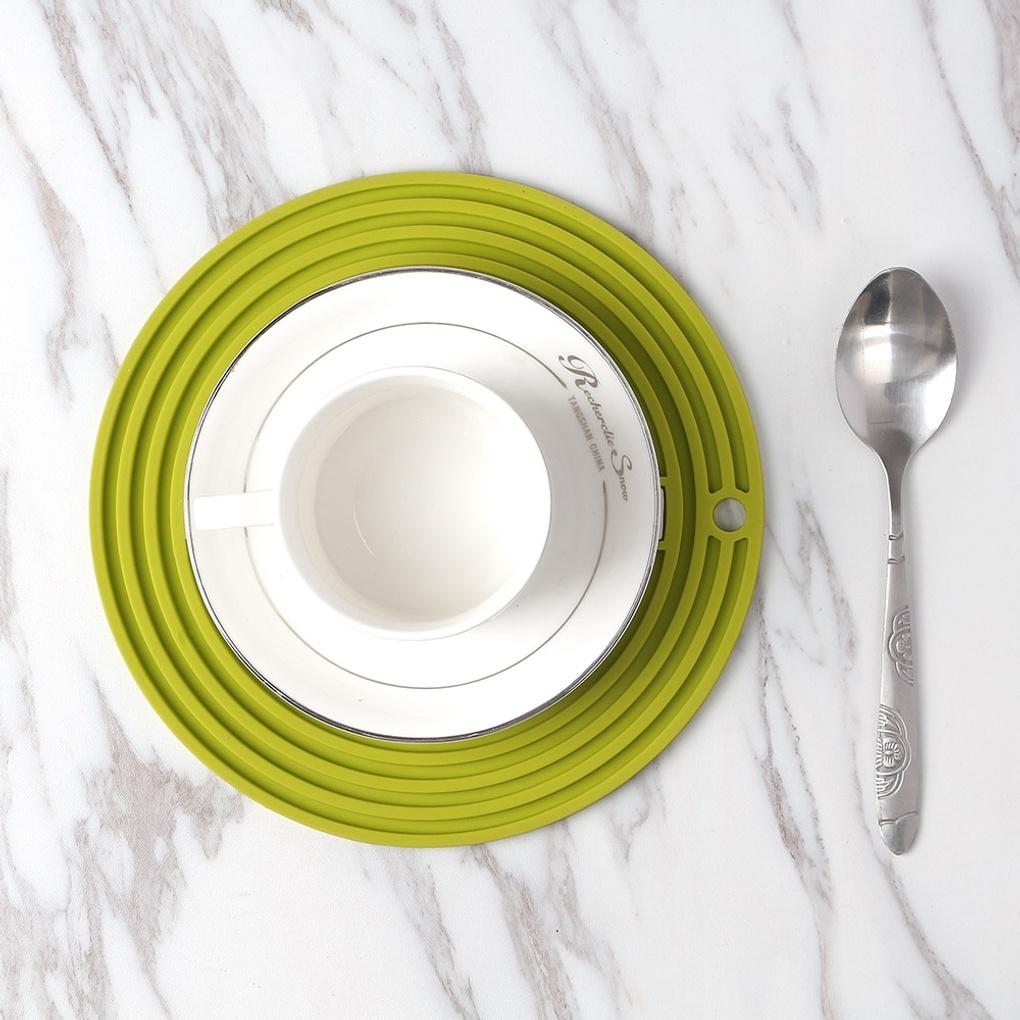 3-in-1 Detachable Silicone Pot Holder (Green) Dish Coaster