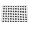 100PCS Pack Fishing Lure Eye 9mm 3D Realistic Fishing Eyes for Making Fishing BaitSilver