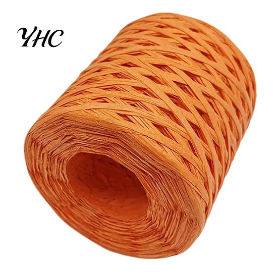 Raffia Yarn 1 Roll Decorative Widely Applied Wrapping Ribbon Gift Straw Packaging Paper for DIY