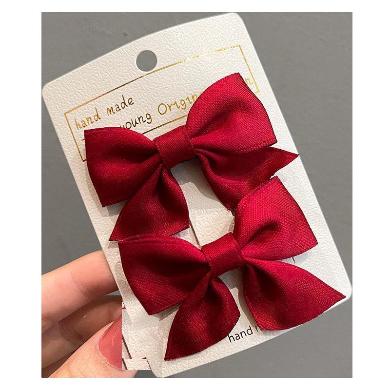 Children's Cute Red Bow Hairpin 2023 - Exquisite Princess Summer Headdress