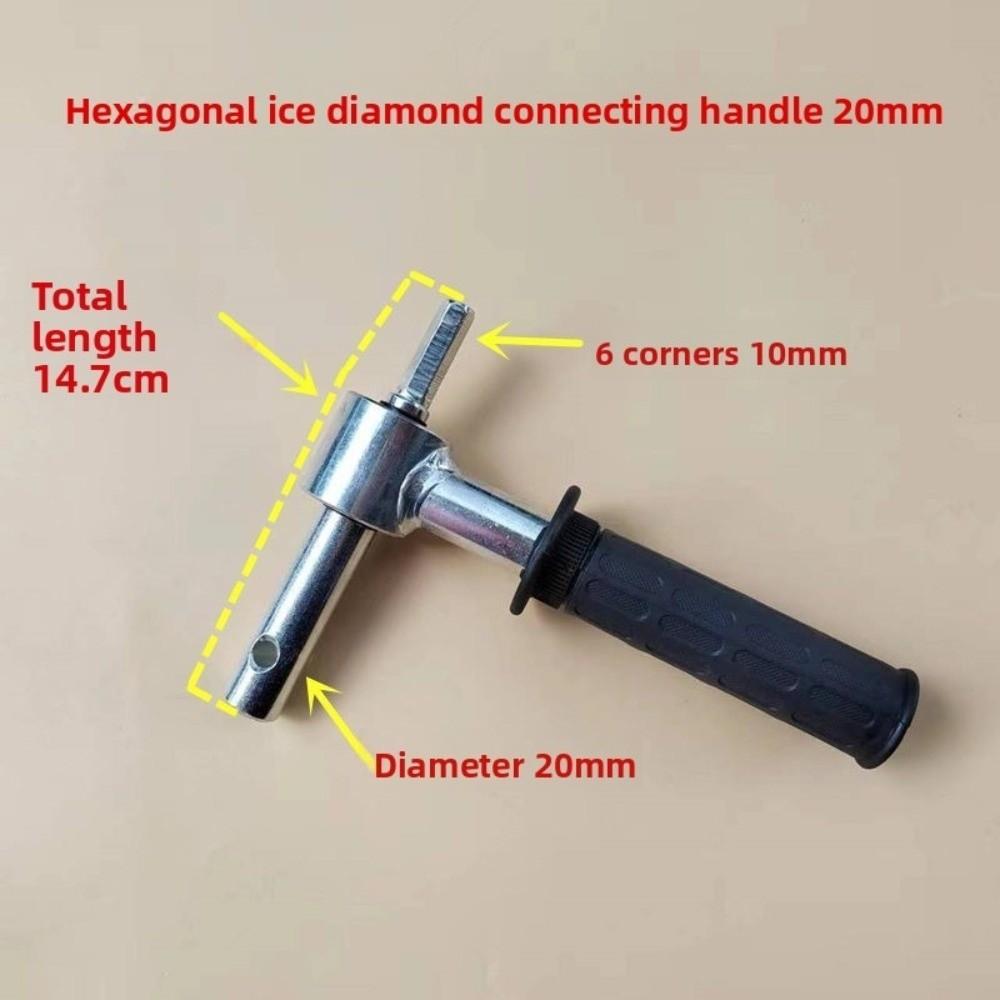 Durable Construction Ergonomic Design Ice Drill Adapter Drill Ice Easy Installation Ice Insert Metal Ice Auger Ice Fishing