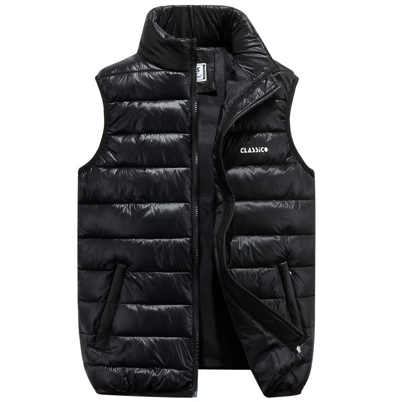 Men's Stylish Cross-Border Autumn/Winter Vest with Down Cotton - Trendy Large Size Leisure Wear for Young Men.