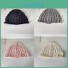 Korean Floral Hollow Out Knit Beanie With Breathable Cotton For Spring Summer Fashion