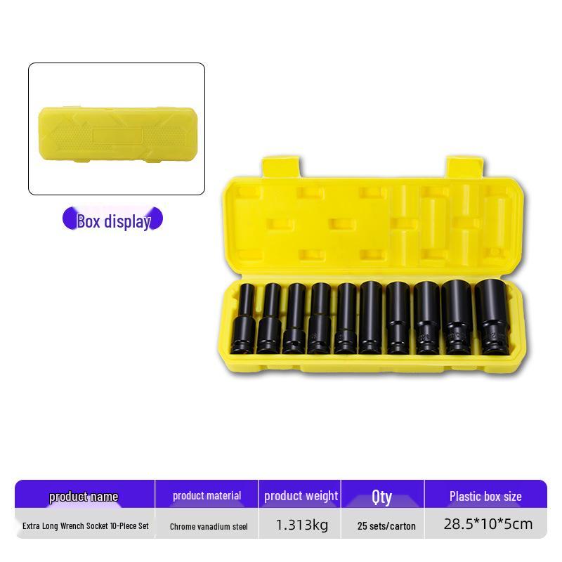 

Пневматический набор Luwei с удлиненными головками, гаечным ключом и литиевой батареей