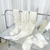 Womens Knee High Stocking Lace Top Stockings Silky Stocking Tights for Womens Girls Knee High Lace Mesh Socks