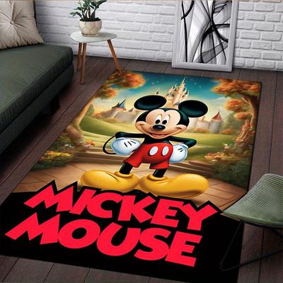 1 Stück Disney Mickey Maus und Minnie (49)01 Teppich mit Muster Läufer rutschfest Handwaschbar Fußmatte Geeignet für Wohnzimmer Schlafzimmer Heimdekoration