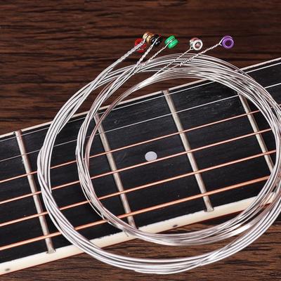 Akustikgitarrensaiten 6 Stück/Satz Gitarrensaiten 1-6 Für Akustikgitarre Ukulele Bass Stahldraht Klassisch Akustisch Folk