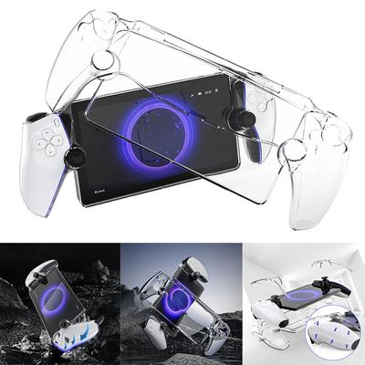 Transparent Gaming Console Controller Sleeve Skin Shockproof PC Anti-Drop Anti-Fingerprint for PS5 Portal Handheld Game Console