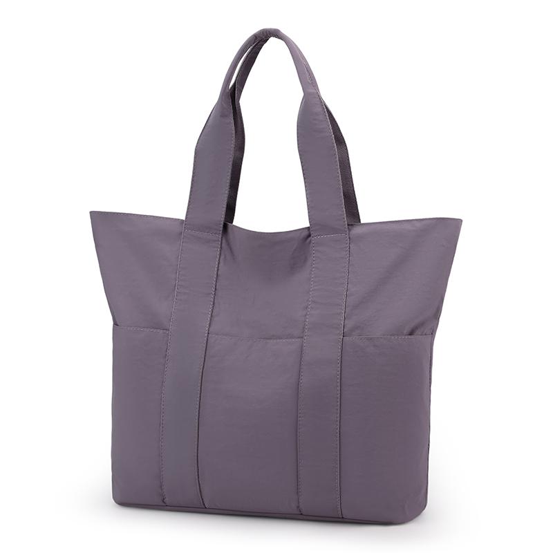 

Женская наплечная сумка в стиле ретро, большая вместимость, сумка-тоут для通勤 фиолетовый