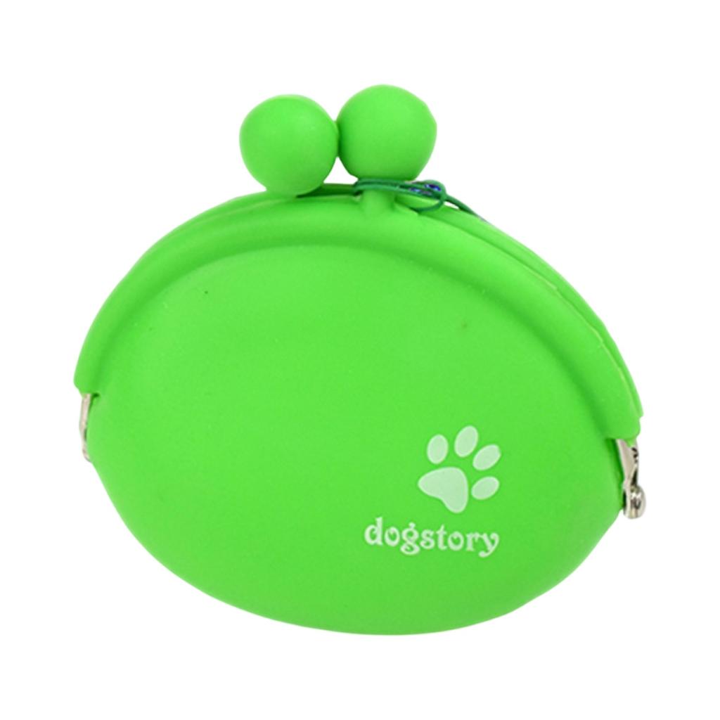 Silicone Snack Bag Dog Outdoor Training Bag Portable With Hanging Buckle