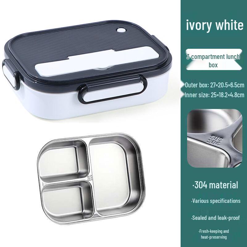 Qianxing 304 Stainless Steel Divided Bento Lunch Box