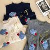 2026 Autumn Winter New Women Sweater Pullover Floral Knitting Fashion Lady Tops Vest Tank Sleeveless Shirt Loose Casual