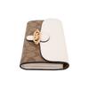 Coach 21 Pferde und Kutsche Logo Leder Kette Crossbody Schultertasche Damen Taschen Khaki Weiß 88101-IMDJ8