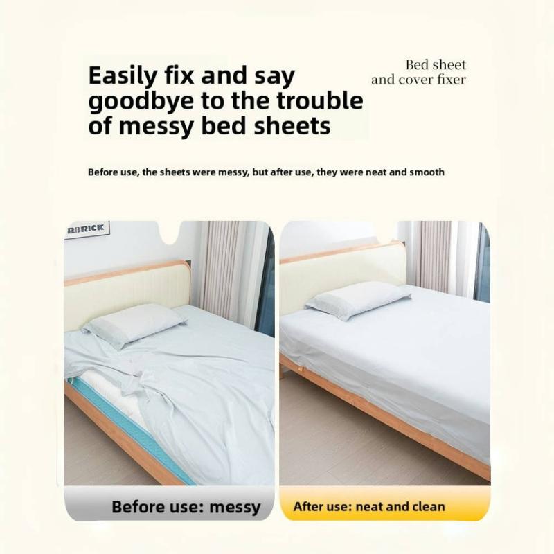 4pcs Multi-Functional Non-slip  Sheet Holder Adjustable Plastic Bed Cover Fixing Clip Household Anti-Shift Fasteners Home