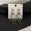 Chic Round Bead Tassel Earrings: Unique, High-End Fashion Earrings for Women.