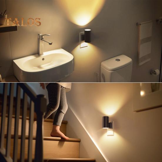 1/2 ks LED noční lampička s 16 barvami Vysoký jas Bez blikání Kompaktní design Zásuvná noční lampička Stolní lampa