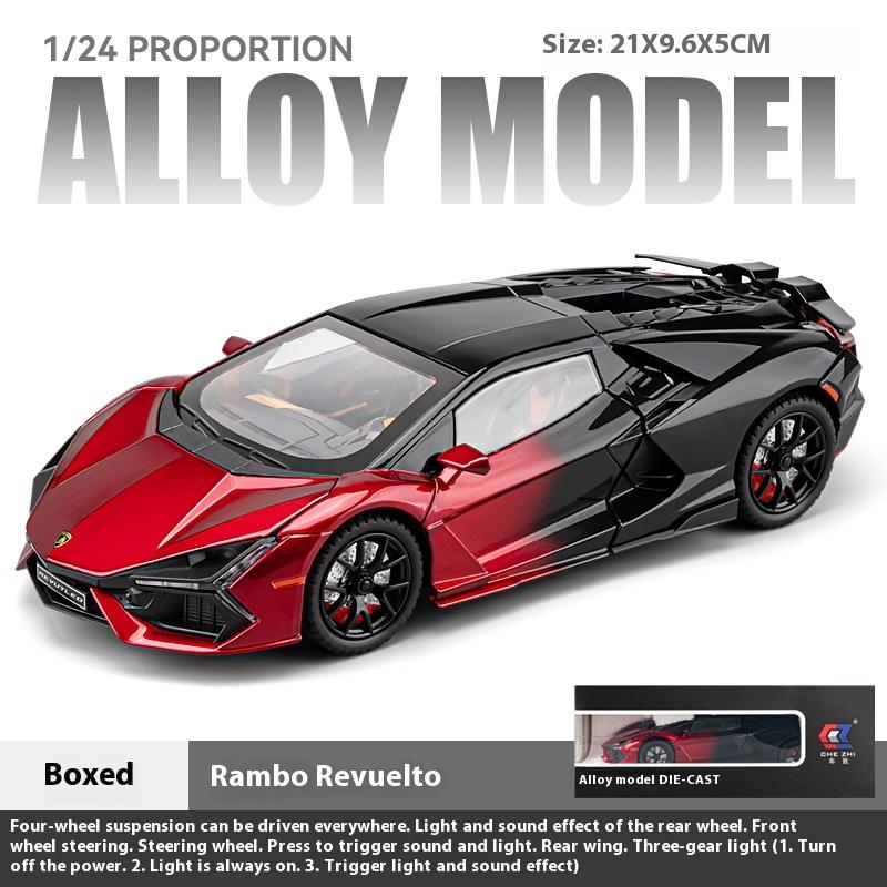 

1/24 Maserati Rambo Revuelto Alloy Die-cast Car Model Toys, Four-door Sports Car Model Ornaments, Boys Gaming Vehicle Gifts красный