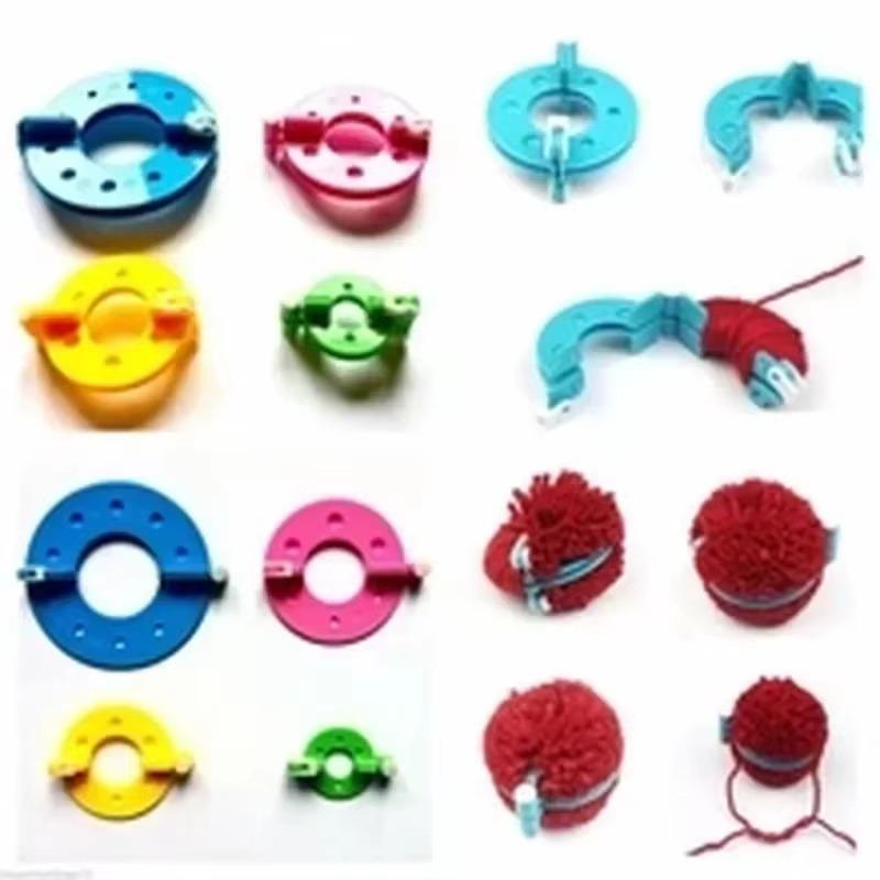 8PCS Plush Ball Knitting Machine Knitting Craft Needle DIY Craft Supplies Manufacturer Knitting Tools