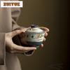 150ml Hand-painted Camellia Gaiwan Ancient Tea Tureen Tea Bowl With Lid Kit Tea Brewing Cover Bowl Teaset Accessories Ornaments