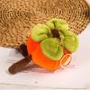 Creative Peanut Doll Plush Toy with Persimmon Pendant - Fruit Simulation Pillow