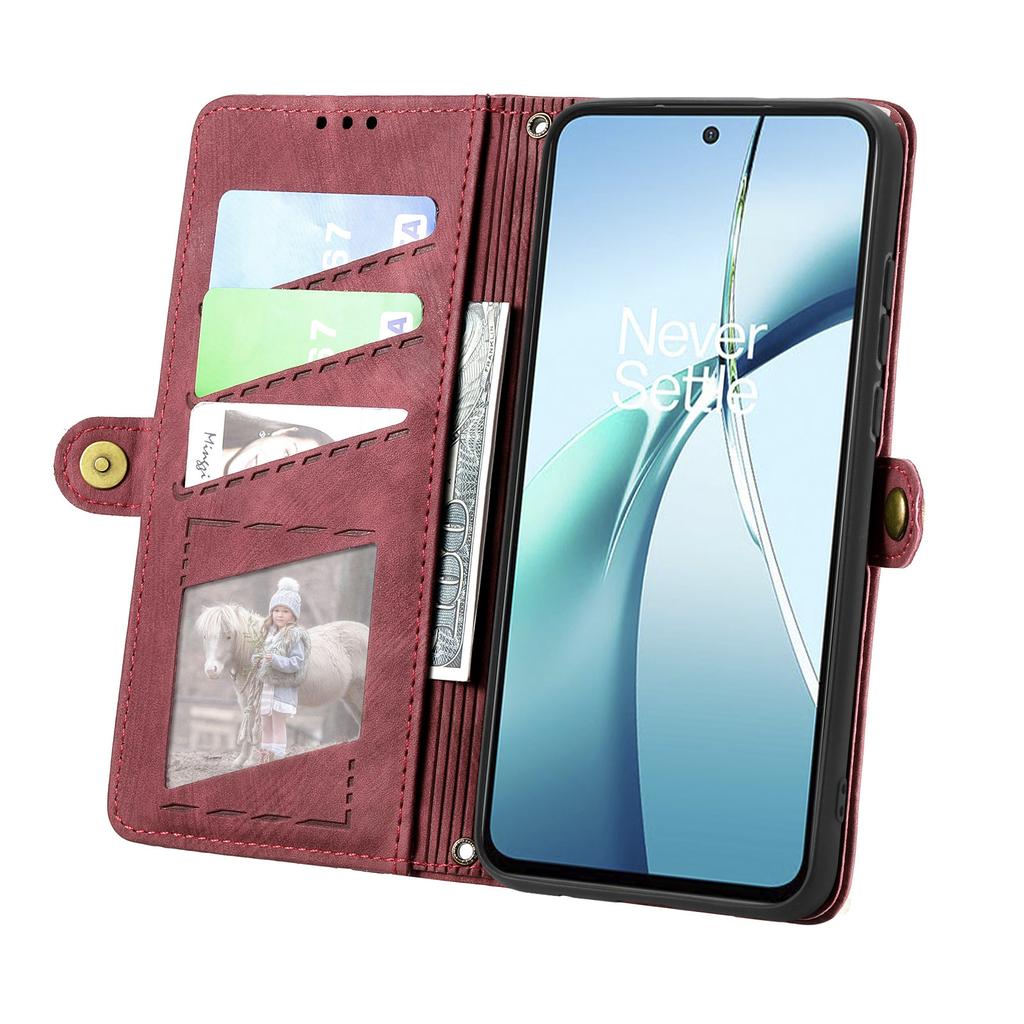For Motorola Moto G35 5G Zipper Wallet Case Geometry Lines Leather Phone Cover with Strap