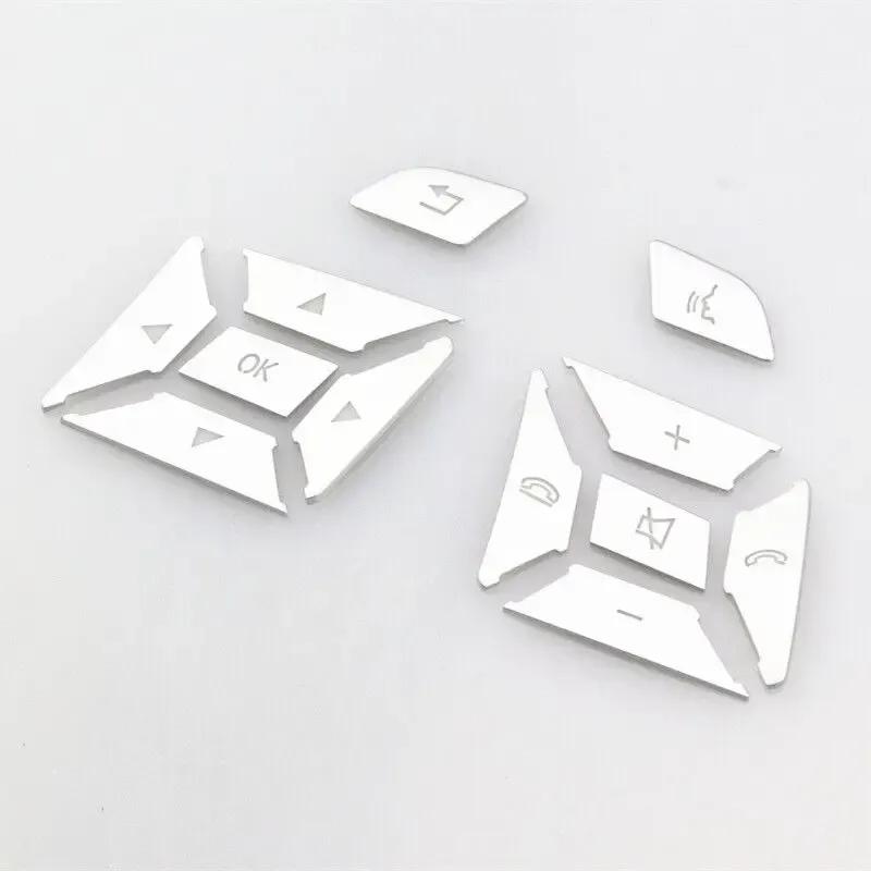 Steering Wheel Button Switch Trim Cover Sticker Decals For Mercedes Benz A B C E Ml Gl Cla Gla Glk Class W176 W246 W212 W204