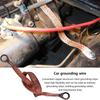 Engine Braided Ground/Bonding Strap Cable Strip Protector Flexible Flat Braided Copper Ground Strap With Ring for Most Cars