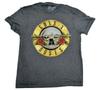Guns N' Roses Herren Klassisches Bullet Logo Rock Semi-Burnout Shirt NWT S, M, L