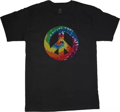 Tie Dye Peace Sign T Shirt Peace Love Hippie Tye Dy