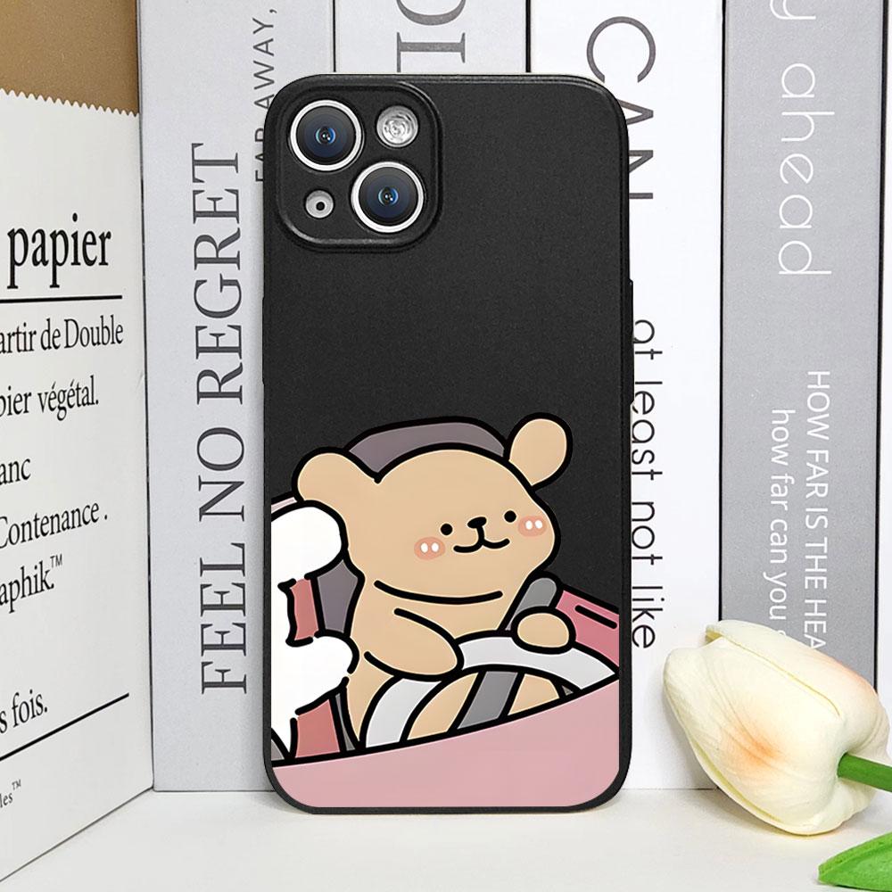 Funny Animal Dog Couple Phone Case for IPhone 11 12 13 14 15 16 Pro Max 7 8Plus X XS MAX SE2 Shockproof Soft Cover Paired Fundas