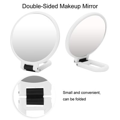 Doppelseitiger Schminkspiegel Tragbar 5-fach Vergrößernd Faltbarer Kosmetikspiegel für Zuhause Reise