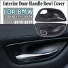 2PCS Carbon Fiber Auto Innen Türgriff Schüssel Ersatz Abdeckung Für BMW 5 Series F10 F11 F18 2010-2017 Auto Neue