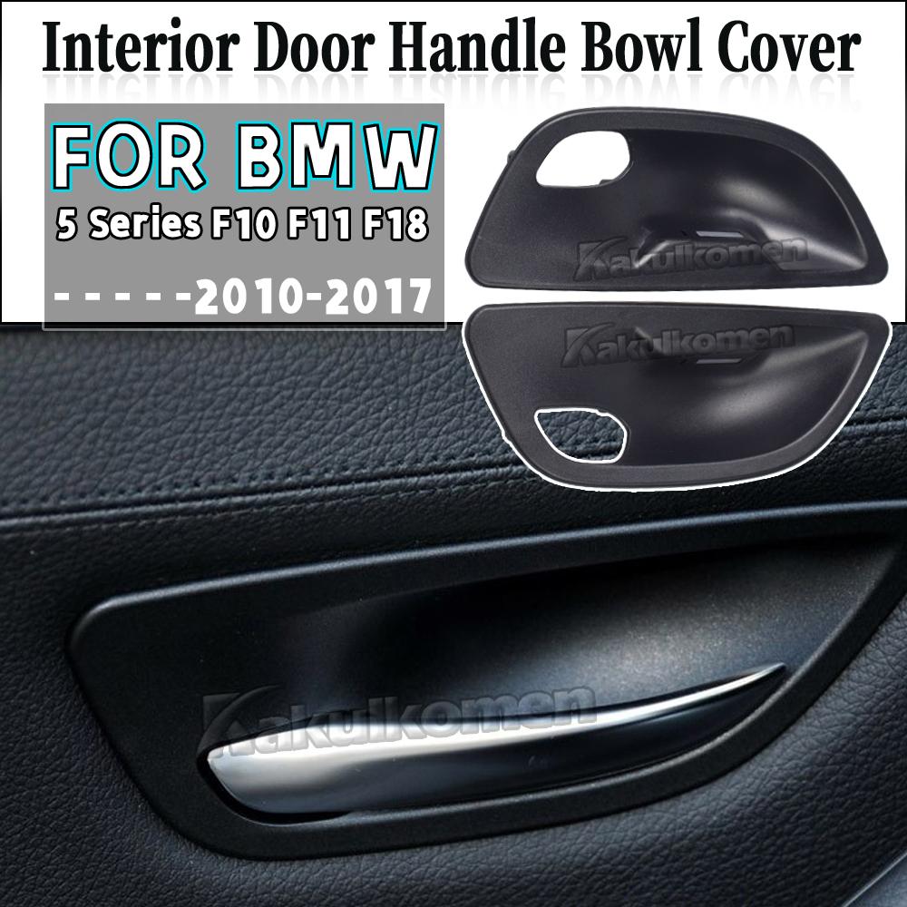 2PCS Carbon Fiber Auto Innen Türgriff Schüssel Ersatz Abdeckung Für BMW 5 Series F10 F11 F18 2010-2017 Auto Neue