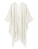 Hot-Selling Knit Shawl: Spring Summer Autumn, Hollow Design, Tassel Trim, Solid Color, Lightweight for European & American Styles.