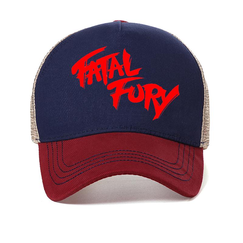 

King of Fighters Fatal Fury Terry Bogard Baseball Cap Cosplay Adjustable Hat Unisex Outdoor Sports mesh ventilation hats Adjustable