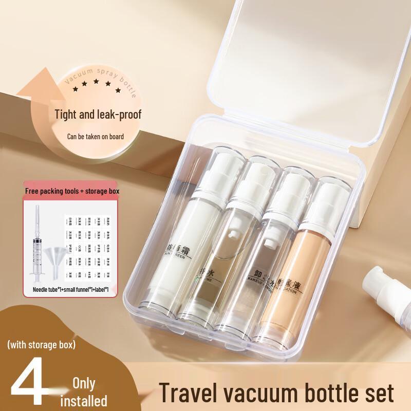 Travel Vacuum Dispenser Bottle Set