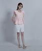 Keulleiseu Shoulder Frill Sleeveless Blouse_Pink