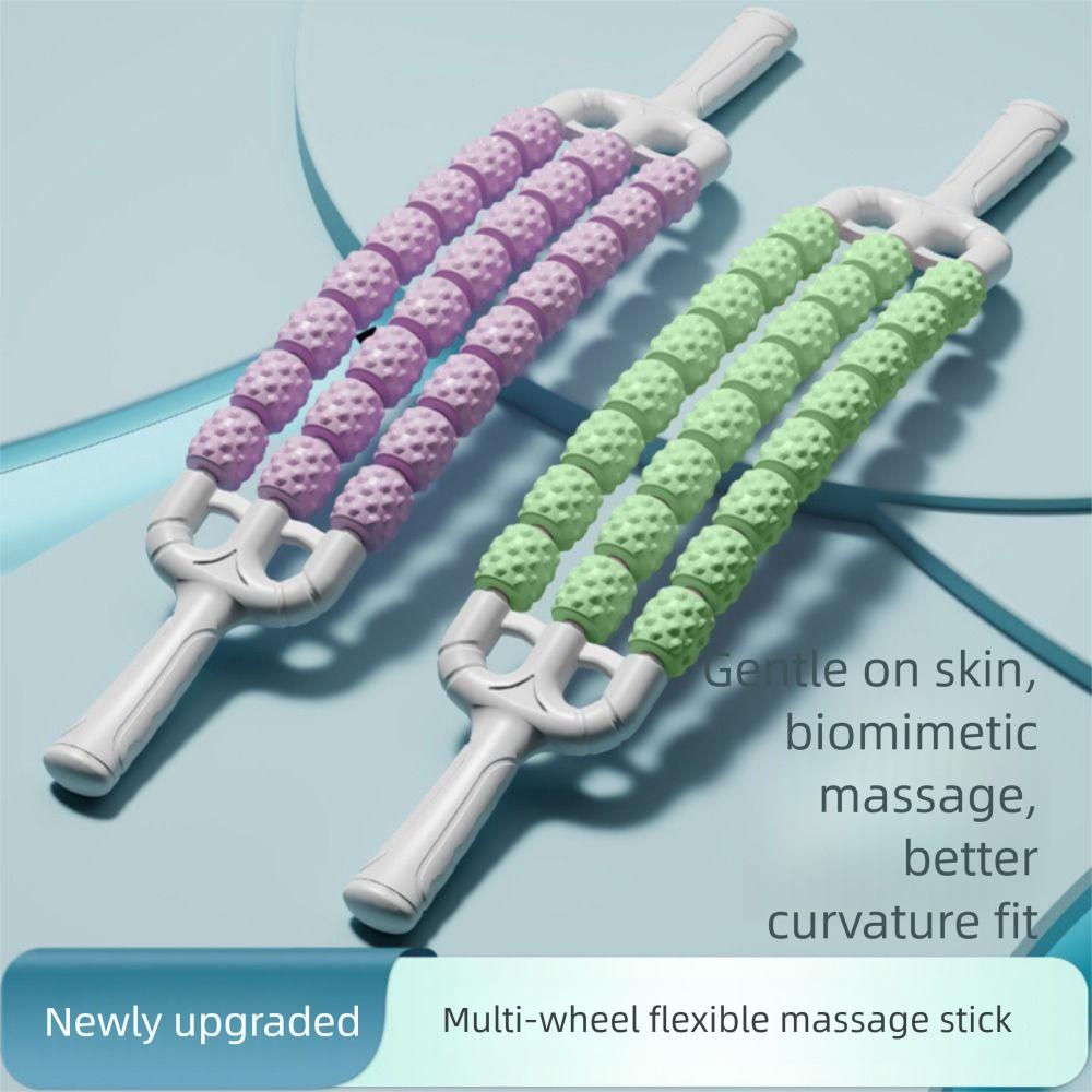 Fitness Curved Massage Roller Multifunction Fascia Stick Portable Yoga Massage Stick Forearms