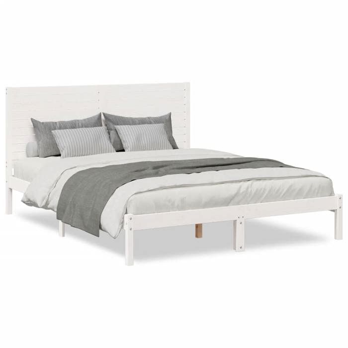 VidaXL Extra Long Bed Frames Without Mattress 160x220 Cm Solid Wood 3309316