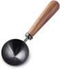 Easyworkz Retro Stainless Steel Coffee Measuring Scoop 10g Black Walnut Wooden Handle [Gunmetal]