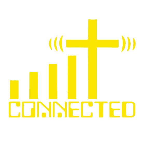 Adesivo riflettente per auto e veicoli cristiani con croce connessa WiFi