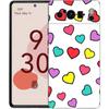 Cute Cat Dog Paw Love Phone Case For Google Pixel 8 7 6 Pro 6A 7A 5G Soft Silicone Shockproof TPU Black Cover Fundas