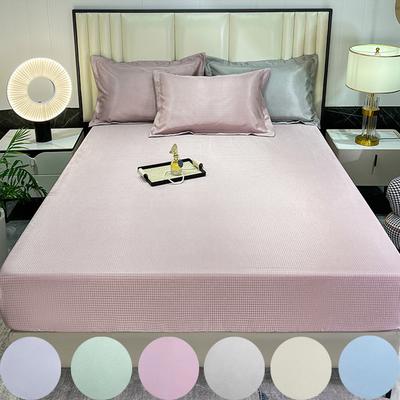 3PCS Summer Bedding Cool Silk Bed Sheet Anti-mite Ice Silk Bedspread Simmons Mattress Protective Cover